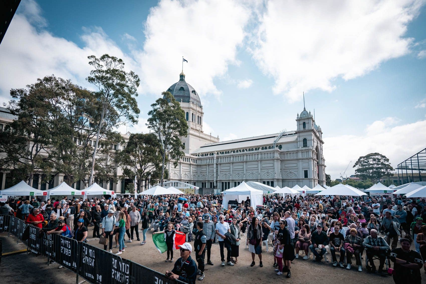 Large crowd at the Melbourne Italian Festa