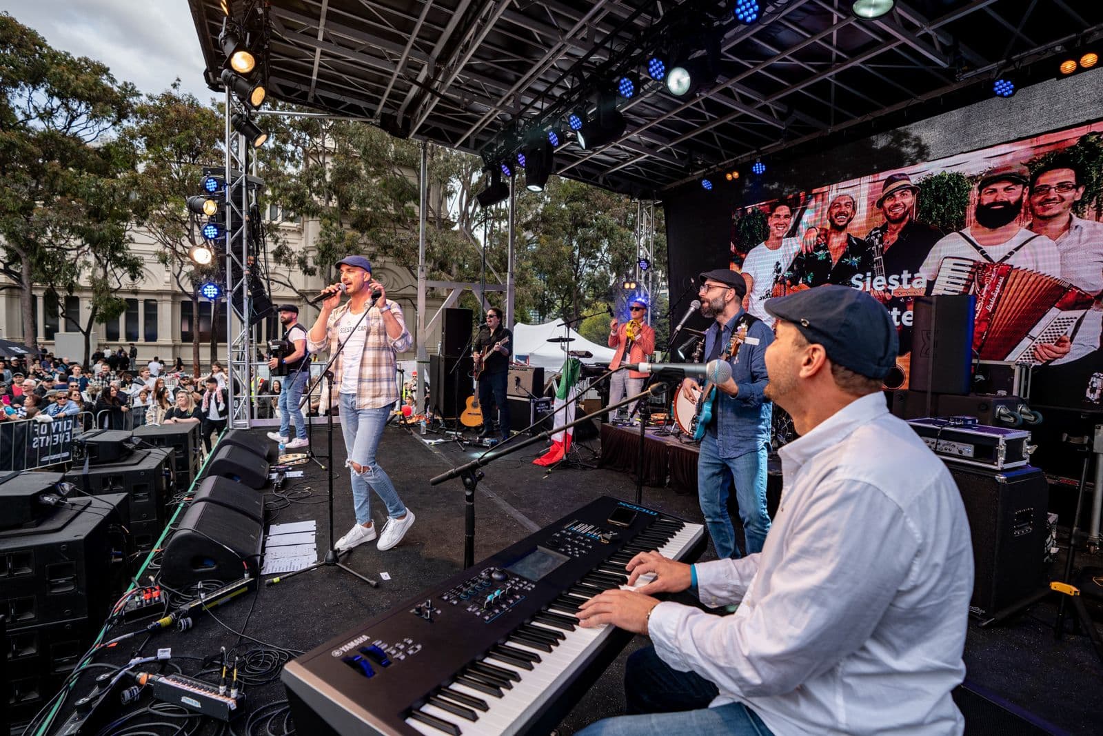 Main stage performance at the Italian Festa