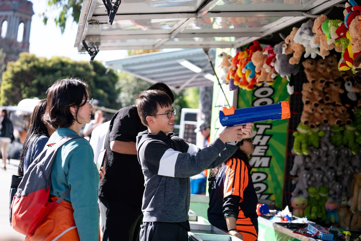 Children enjoying activities at the Italian Festa